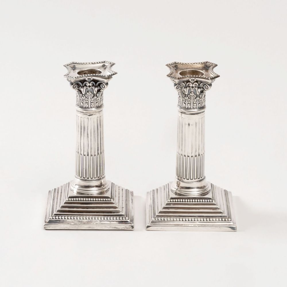 A Pair of Small Candlesticks